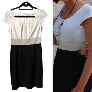 Black, White, Cream Business Dress